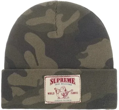 supreme-true-religion-beanie-fw25-olive-camo-back.webp