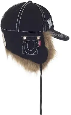 supreme-true-religion-earflap-5-panel-black-leftside.webp