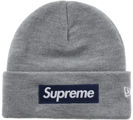 supreme-new-era-box-logo-beanie-fw25-heather-grey-front.webp