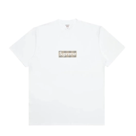 Supreme Burberry Box Logo Tee White