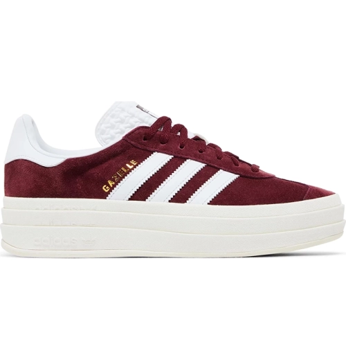 adidas gazelle silver green womens Adidas Gazelle Bold In Burgundy For Women