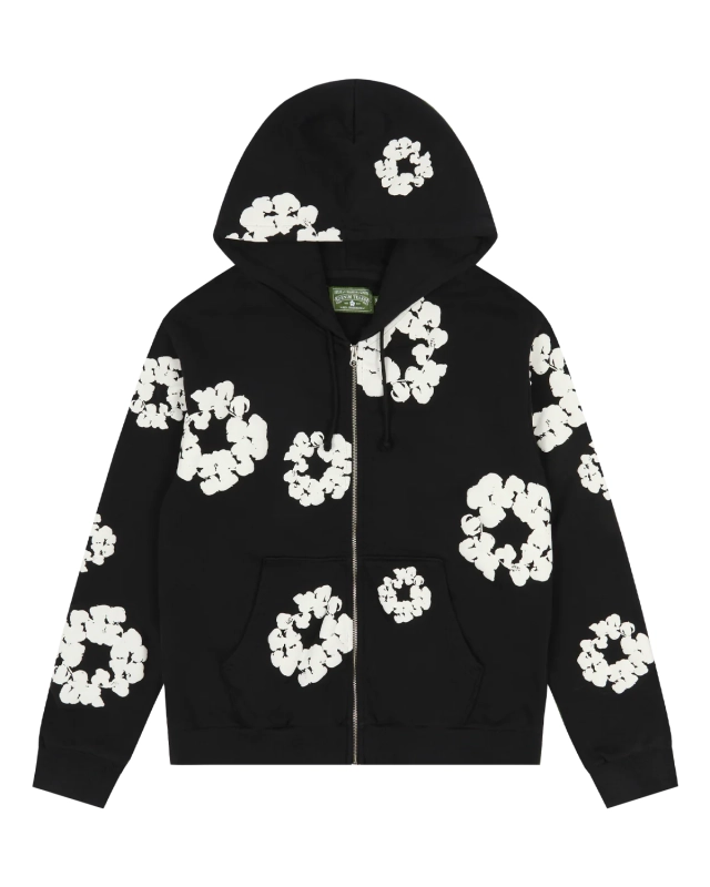 cotton-wreath-zip-hoodie-black-front.webp