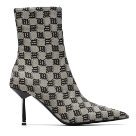 MISBHV Sasha Ankle Boot W Monogram White